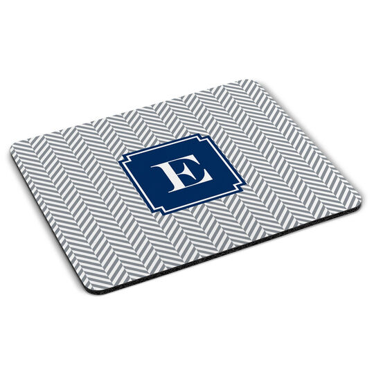 Gray Herringbone Mousepad